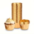 Miniatyrbild 1 av 4: Muffinsformar GULD 50x40 mm / 50 st