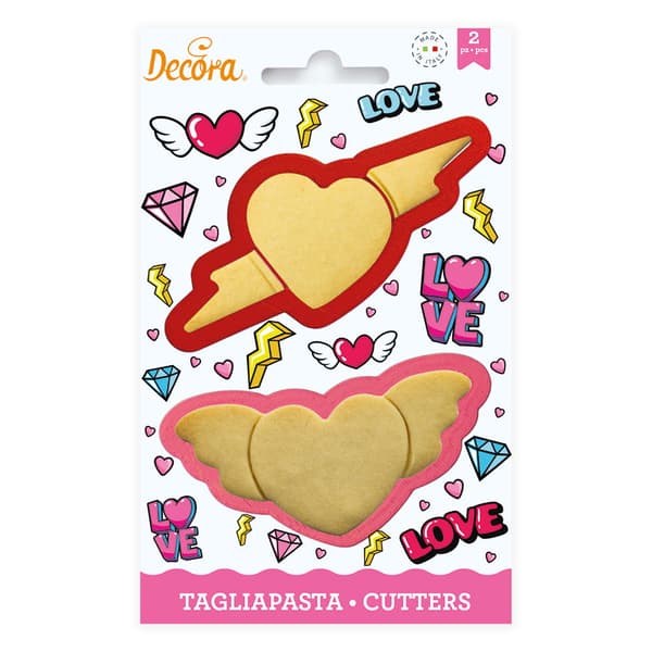 LOVE-utstickare 2 st Alla hjärtans dag-formar
