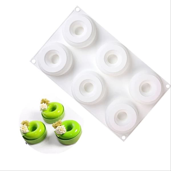 Silikonform för portionsformade DONUT Donuts med hål Donaty