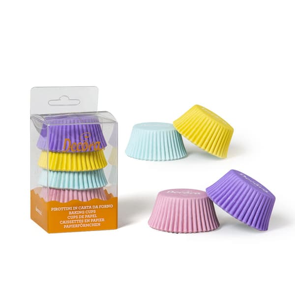 Papirkrøllere PASTEL MIX FARVE 50x32 mm DECORA 75 stk.
