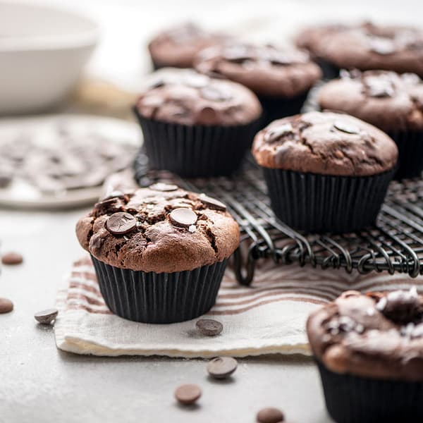 Papirforme til cupcakes, JUMBO RØDE, 55x45 mm, DECORA, 60 stk.