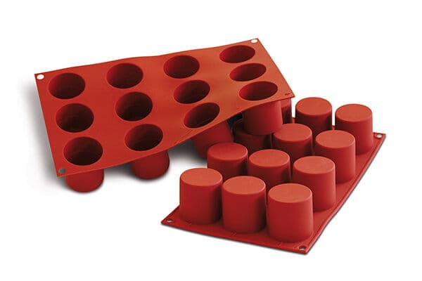 Silikonform för enportionsform CYLINDRO fi=48mm/H=50mm SILIKOMART