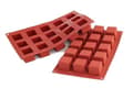 Miniatyrbillede 1 af 3: Silikoneform til enkeltportion CUBI 35x35mm/H=35mm SILIKOMART