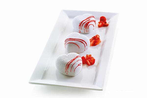Silikoneform til enkeltportion CUORICINO HEART SILIKOMART