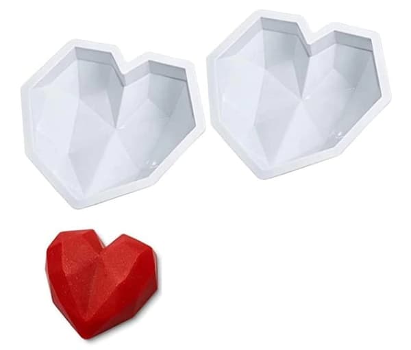 Silikonform HJÄRTA DIAMANT