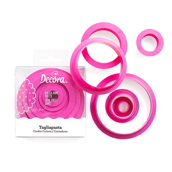 Muotinleikkurisarja CIRCLES 6 kpl DECORA