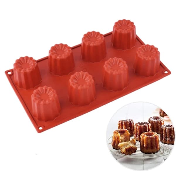 Silikoneform til enkeltportionsform FLOWER 8GN