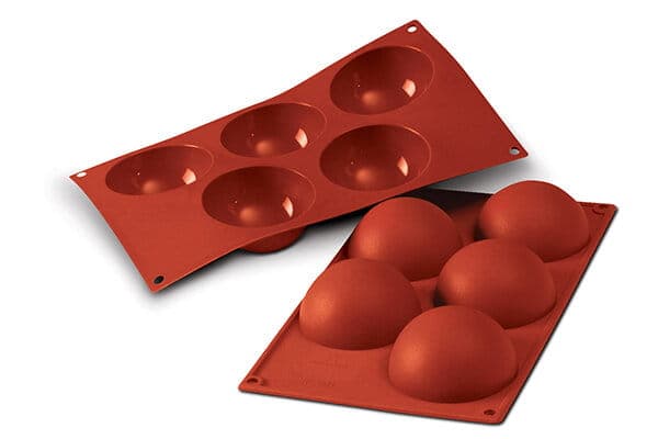 Silikonform för enportions HEMISPHERES SFHERES 80mm SILIKOMART