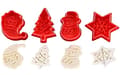 Miniatyrbild 1 av 3: JULTEMA Kolvstans Utstickare Form 4 st