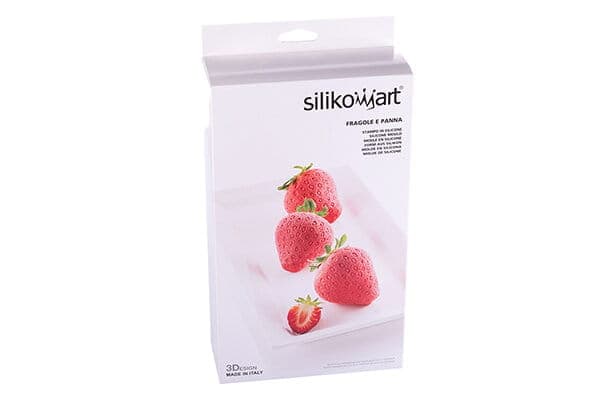 Silikonform för portionsformade jordgubbar SILIKOMART