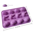 Miniatyrbillede 2 af 5: Silikoneform til påskeæg, kanin