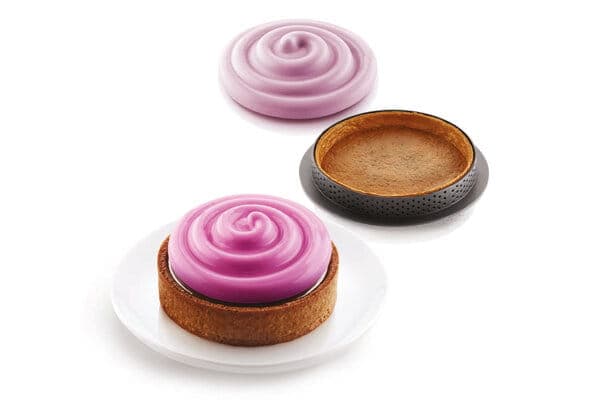 Silikonform för portionsform MINI TARTE TWIST SET SILIKOMART