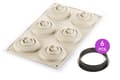 Miniatyrbild 1 av 5: Silikonform för portionsform MINI TARTE TWIST SET SILIKOMART