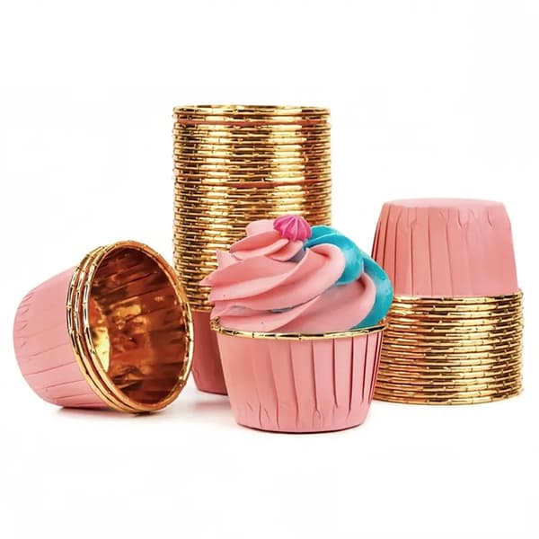 Cupcakeforme PINK GOLD 50x39 mm / 50 stk