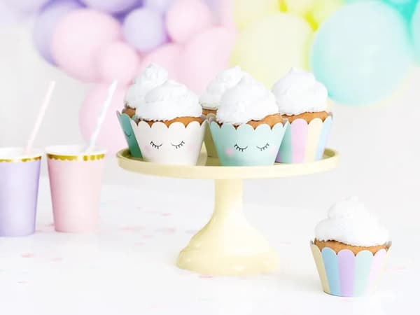 Cupcake-formar Enhörningsmuffinsformar 6 st