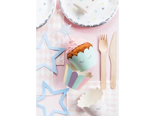 Cupcake-formar Enhörningsmuffinsformar 6 st