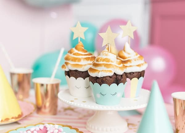 Cupcake-formar Enhörningsmuffinsformar 6 st