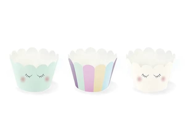 Cupcake-formar Enhörningsmuffinsformar 6 st