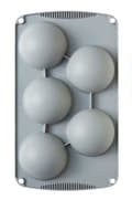 Pikkukuva 1 / 3: Silikonimuotti kerta-annosmuotteihin HEMISPHERES BALLS 80mm DECORA