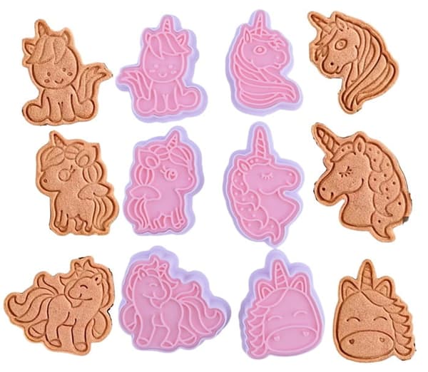 UNICORN-leimasinleikkurit, 6-osaiset UNICORN-muotit