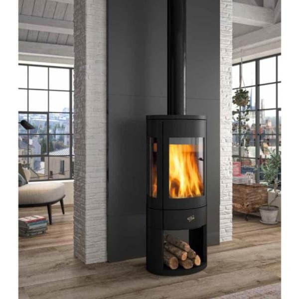 Vedspis - GODIN - 411106SVART - Effekt 7 kW - Verkningsgrad 76,7% - CO 0,07%