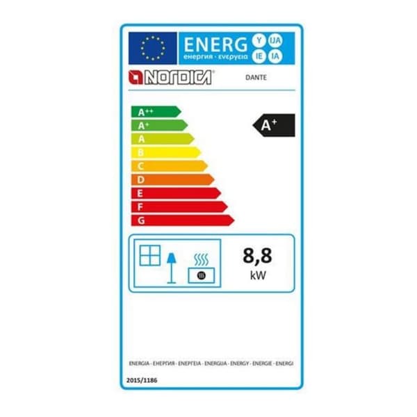 Nordica Extraflame Vedspis 8,8kw svart - 7115000