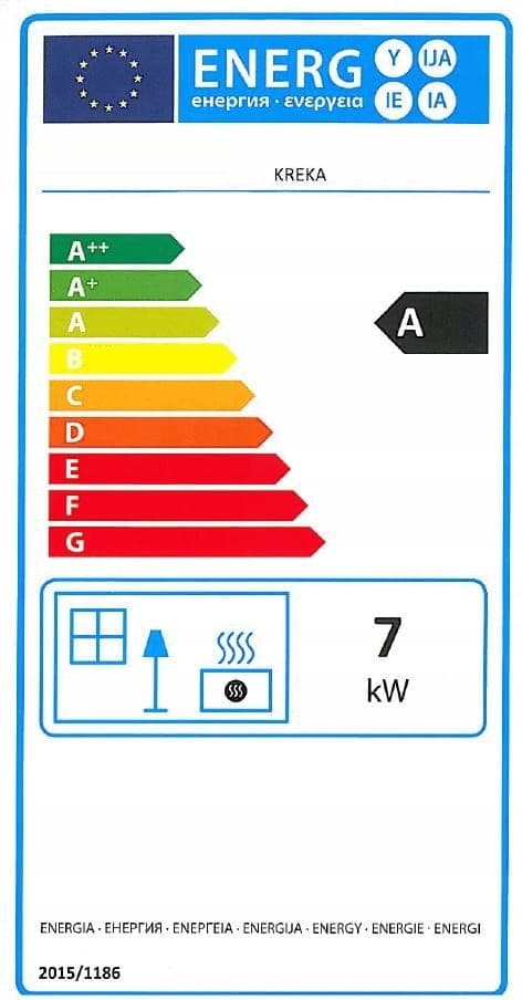 Brændeovn - stål - fritstående - 9KW