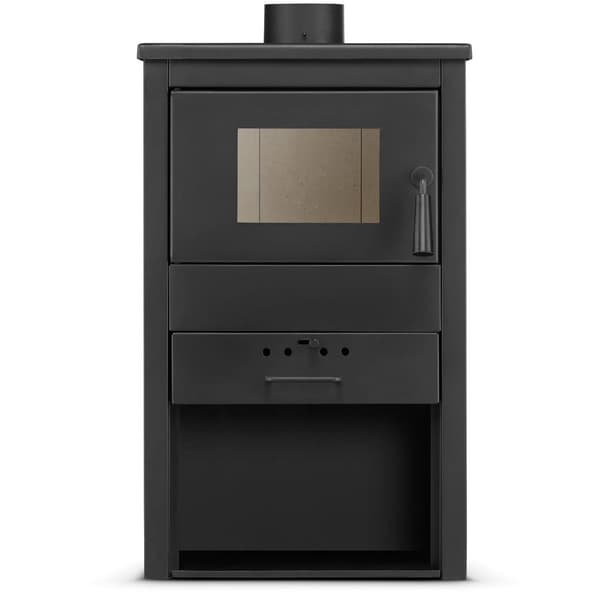 Brændeovn - stål - fritstående - 9KW