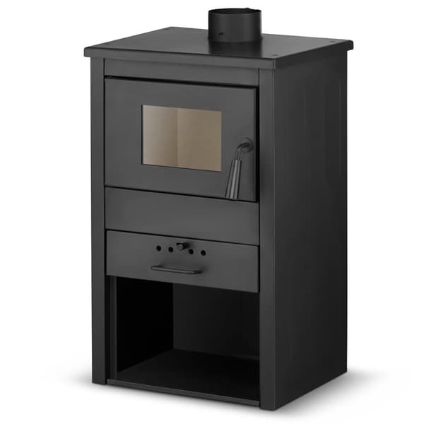 Brændeovn - stål - fritstående - 9KW