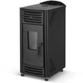 Miniatyrbild 1 av 9: Modern Pelletkamin 8kW - Stilren svart design - Minimal askproduktion