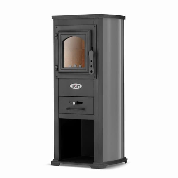 Kominek Ekonomik Lux Vedspis - 8,5kW, Värmer upp till 85m², Modern Design
