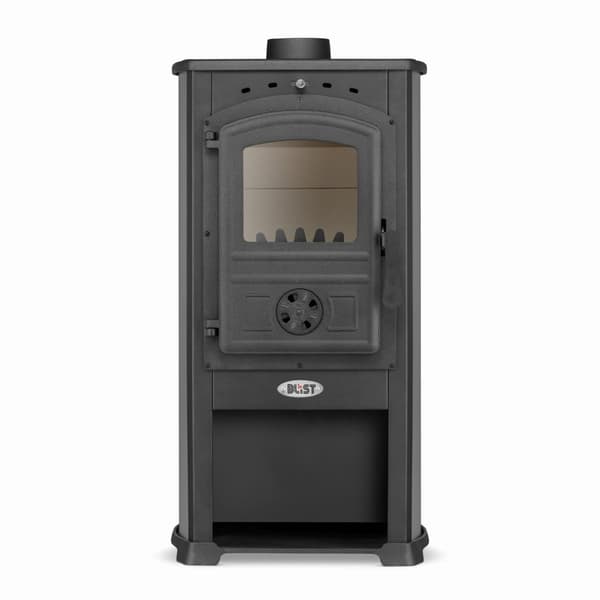 Miljövänlig Koza Blist Zar Vedspis - 7,5 kW, Antracit, ECO Design 2022-kompatibel