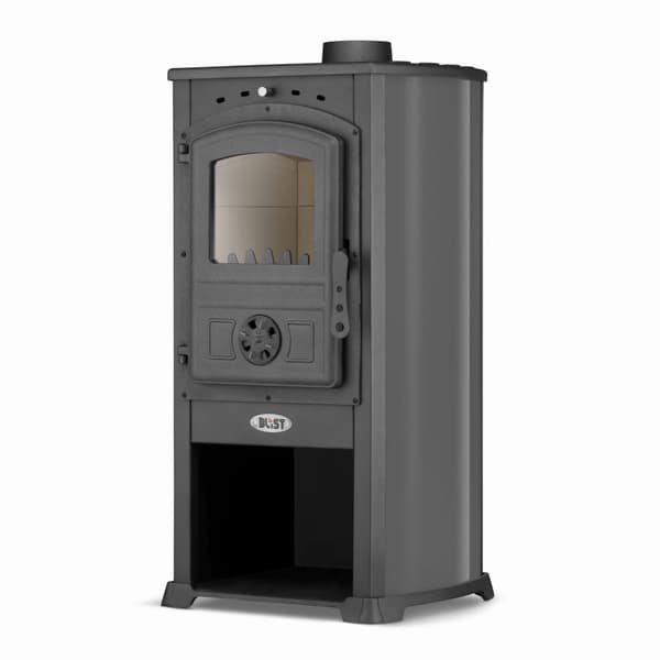 Miljövänlig Koza Blist Zar Vedspis - 7,5 kW, Antracit, ECO Design 2022-kompatibel