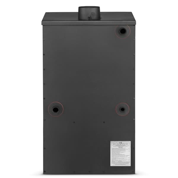 BLIST B2E Högeffektiv vedspis med vattenmantel, 15 kW, för centralvärmesystem