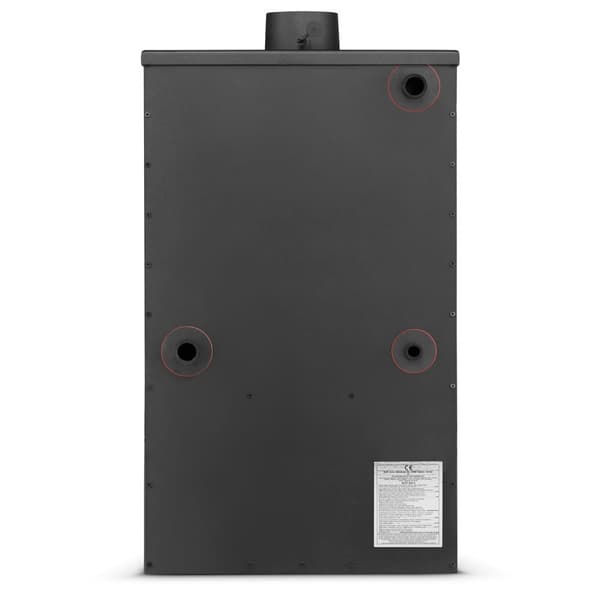 BLIST B2E Modern Design Vedspis med Vattenmantel - 15 kW, Miljövänlig Uppvärmning för Designmedvetna Hem