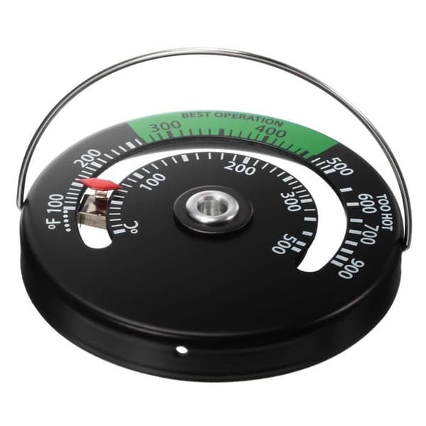 Termometer Ugn - Termometer - Svart - 2Pcs - Aluminium - Mätområde 100-500°C