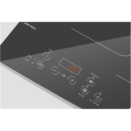 Caso | Free standing table hob | Comfort C2000 | Number of burners/cooking zones 1 | Sensor | Black | Induction