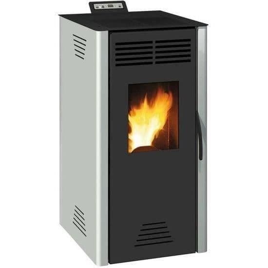 Pelletsbrännare INVICTA Adrano - 7,3 kW - Verkningsgrad 88,7% - Grå