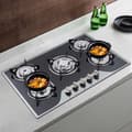 Miniatyrbillede 2 af 4: 5-zoners Gasovn, Indbygget LPG/Naturgas, Rustfrit Stål