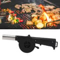Miniatyrbillede 8 af 10: OBOSOE lille manuel vindblæser, håndluftblæser til forbrænding, grill brandovn, udendørs camping, picnicgrill, køkkenredskaber