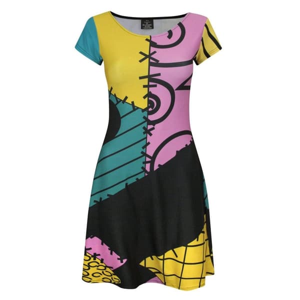 Nightmare Before Christmas Womens/Ladies Sally Costume Dress