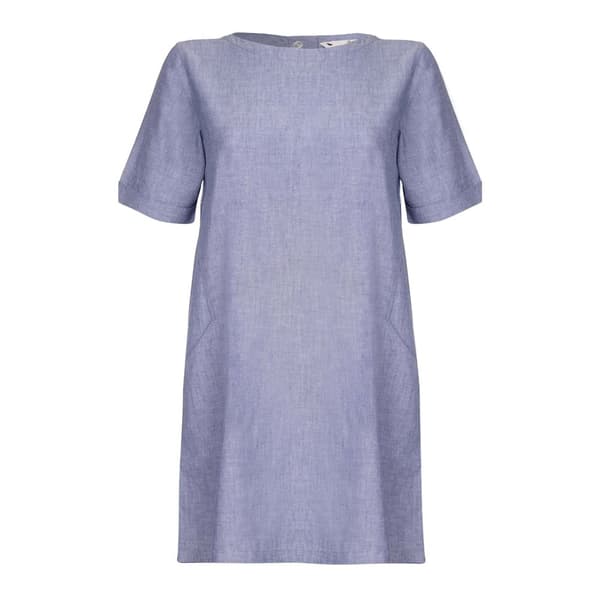 Yumi Womens/Ladies Chambray Tunic Dress Light Blue 10 UK