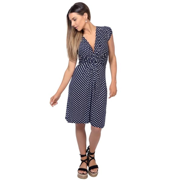 Krisp Womens/Ladies Cap Sleeve Knot Front Dress