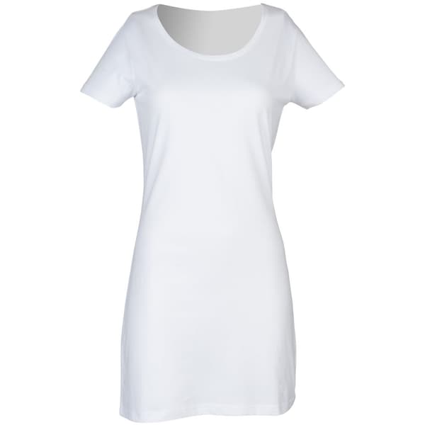 Skinni Fit Ladies/Womens Scoop Neck T-Shirt Dress