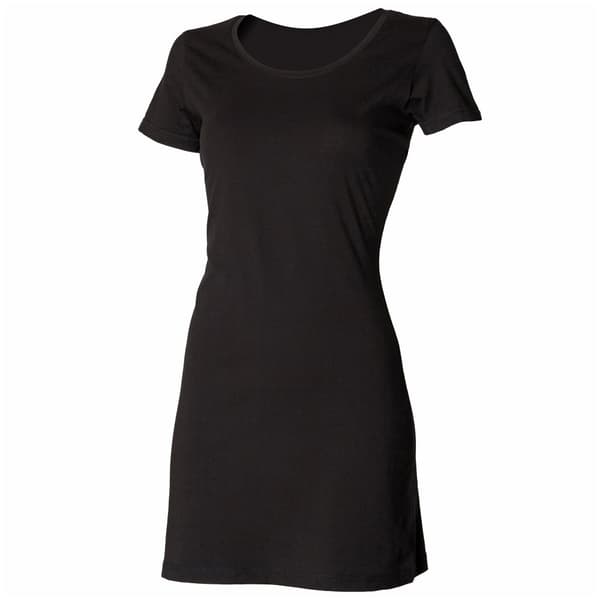 Skinni Fit Ladies/Womens Scoop Neck T-Shirt Dress