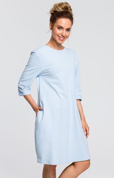 M417 kjole, blå, 2XL