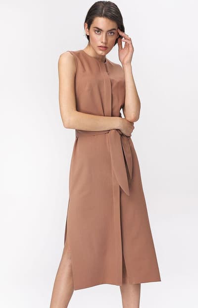 Szmizjerka kjole s133ka, karamel, 40