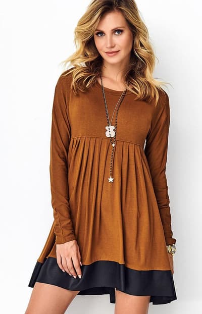 Kjole M522, Camel-Black, L