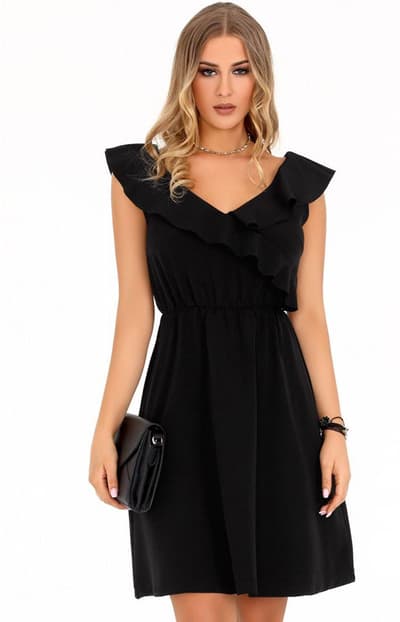 Annag musta 85471 mekko, musta, l