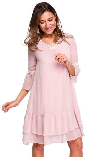 S160 kjole, pulverrosa, l